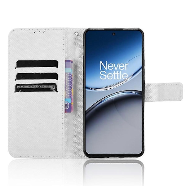 Til OnePlus Nord 4 5G Telefon Stand Case Diamant Tekstur PU Læder Cover Wallet Multicolor Style E