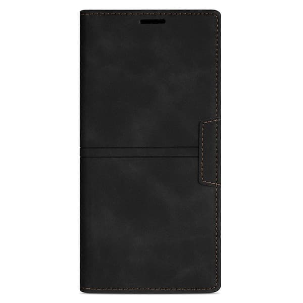 Plånboksfodral för iPhone 16 Plus Magnetisk Stängning Läder Telefonskal- Multicolor Black