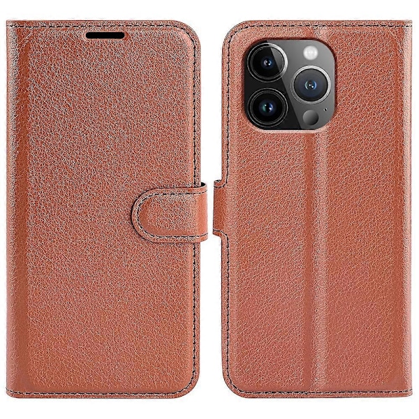 IPhone 15 Pro iskunkestävä lompakkokotelo PU-nahkainen jalustallinen puhelinkotelo Multicolor Style I