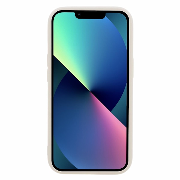 För Iphone 13 Matte Telefon Bakskal Soft Tpu Phone case Cover (exakt bakre linsutskärning) White