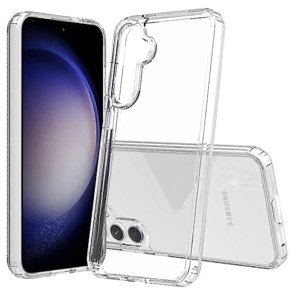 For Samsung Galaxy S23 FE Super Transparent Mobiltelefondeksel Akryl+TPU Hybrid Telefon Cover