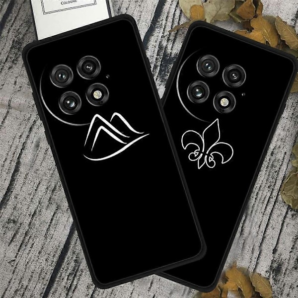 OnePlus 13 Viivapiirroskuvioitu naarmuuntumaton pehmeä TPU-puhelinkuori Multicolor Pine Tree