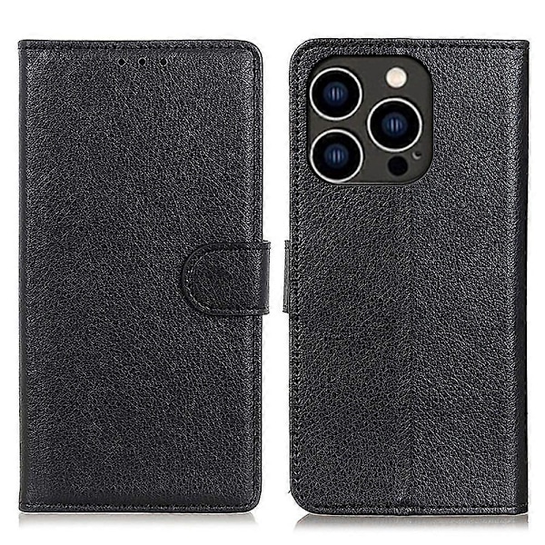 Til iPhone 14 Pro 6.1 tommer Slidstærk PU Læder Cover Stativ Magnetisk Beskyttende Wallet Case Multicolor Style E