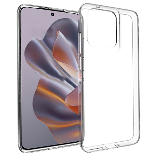 För Motorola Edge 50 Neo 5G Transparent Telefonfodral Vattenmärkesresistent TPU Baksida