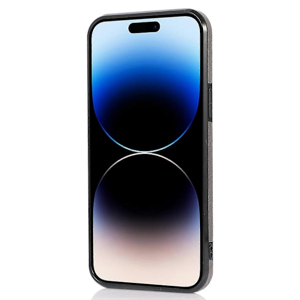 Vertikalt Flipfodral för iPhone 15 Pro Max, Ställ PU Läder+TPU Telefonskal Multicolor Style C