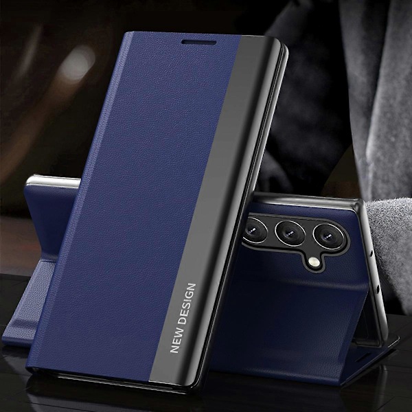 Til Samsung Galaxy A54 5G Elektroplettering PU Læder Telefon Cover Stativ Anti-ridse Smartphone Etui Multicolor Style H