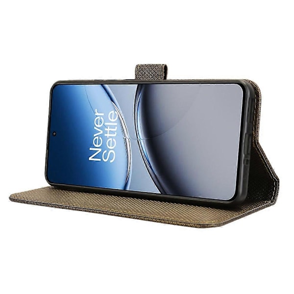 Til OnePlus Nord 4 5G Telefon Stand Case Diamant Tekstur PU Læder Cover Wallet Multicolor Style D