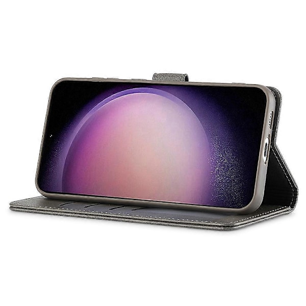 LC.IMEEKE Etui til Samsung Galaxy A16 5G/A16 4G Kalveskindsstruktur PU Læder Stand Wallet Telefon Cover Multicolor Style D
