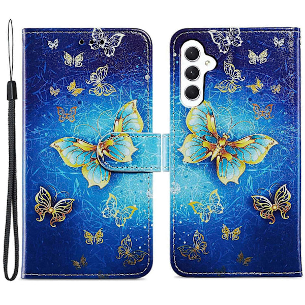 Til Samsung Galaxy A05s 4G Wallet Case PU Læder Mønster Print Telefon Cover Multicolor Style G