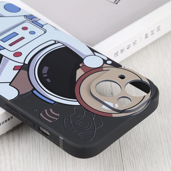 Spaceman kikkertveske til iPhone 14 Plus Black