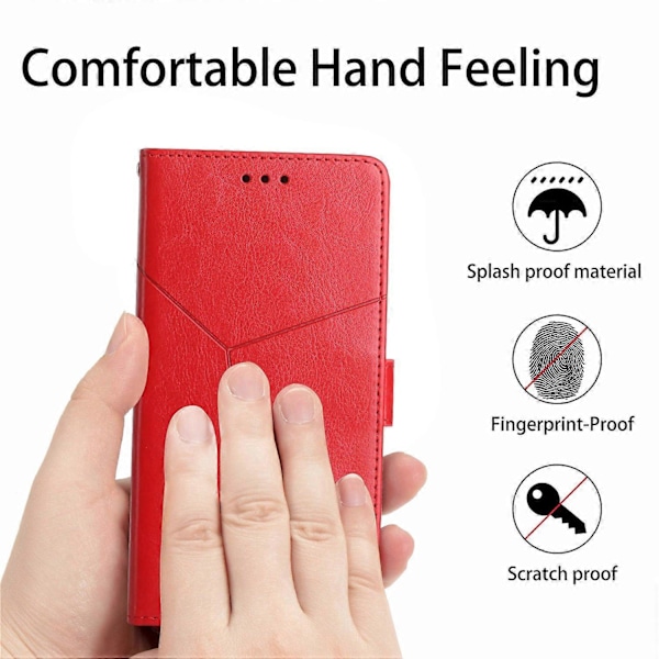 Til Samsung Galaxy A05 4G Etui Y-formet Linje Præget Læder Wallet Telefon Cover Multicolor Style E