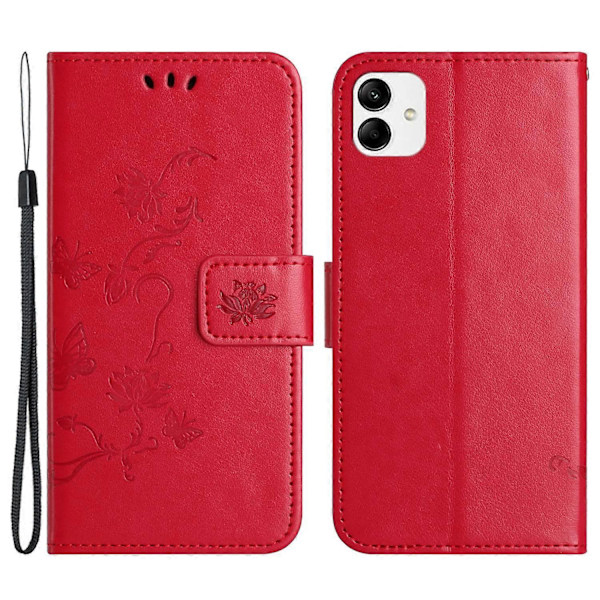 Til Samsung Galaxy A05 4G Etui Præget PU Læder Wallet Foldbart Stativ Telefon Cover Multicolor Style H