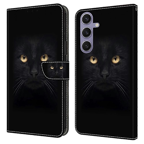 Til Samsung Galaxy S25 Etui Magnetisk Lås 3D Mønster Læder Wallet Telefon Cover Multicolor Style G