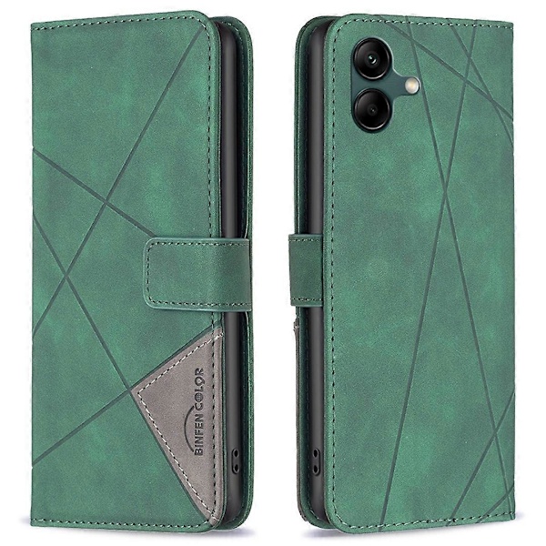 BINFEN COLOR BF05 Samsung Galaxy A05 4G -puhelinkotelo PU-nahkalompakolla Multicolor Style B