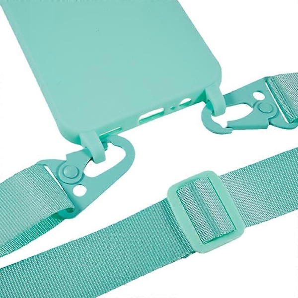 Matt TPU-skal med lång snodd för Samsung Galaxy A05s 4G Multicolor Mint Green