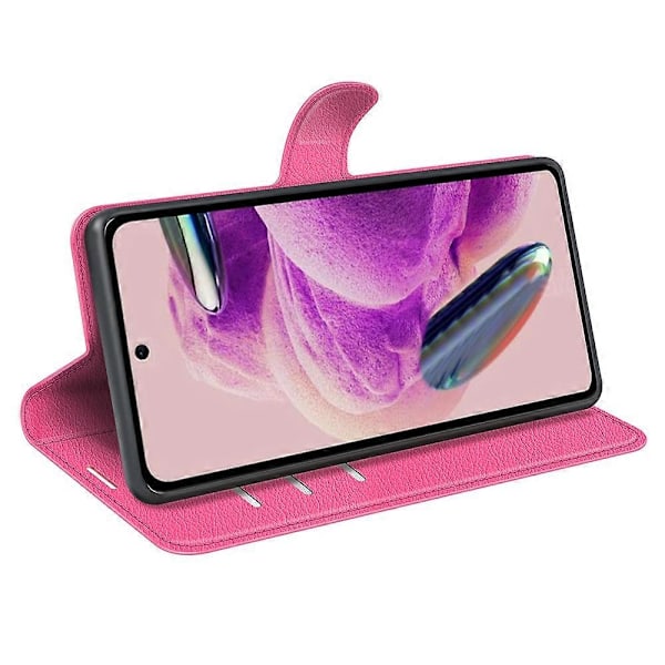 Til Xiaomi Redmi Note 12S 4G Litchi Tekstur Wallet Telefon Cover Stativ PU Læder Etui Multicolor Style G