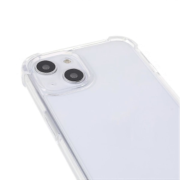 Transparent Akryl+TPU Hybrid Mobilskal med Textil Snodd för iPhone 13 6.1 tum
