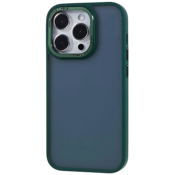 FULEXIN För iPhone 15 Pro PC+TPU Mobilskal Metall Linsskyddsram Anti-Repskydd Multicolor Style C