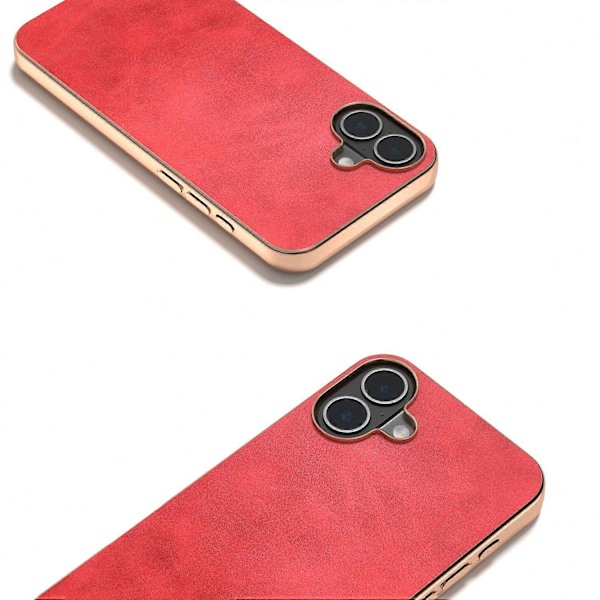 iPhone 16 Plus -kotelo, galvanointi, puhelinkuori, lehmännahkakuvio, PU+TPU-suojakotelo Multicolor Style C
