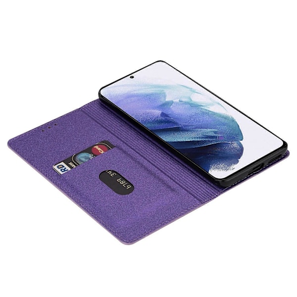 Til Samsung Galaxy S23 Glitter Pailletter PU Læder Telefon Cover Kort Holder Stødsikkert Stativ Cover Multicolor Style C