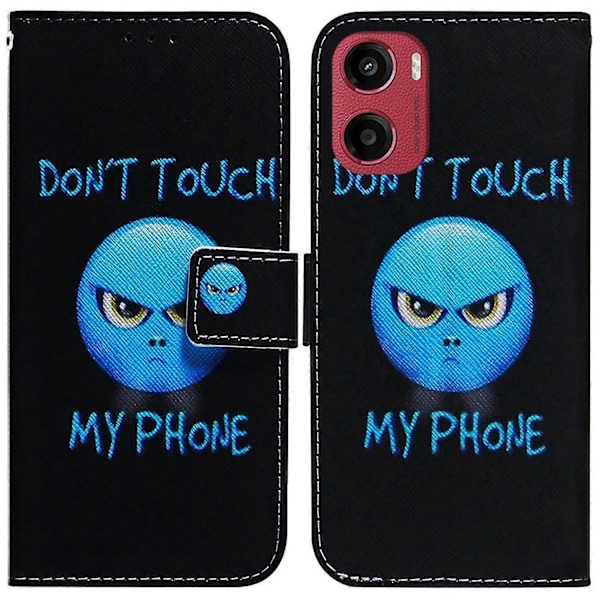 Til Motorola Moto G05 4G/E15 4G Wallet Case Mønsterprint Læder Telefon Cover Multicolor Style B