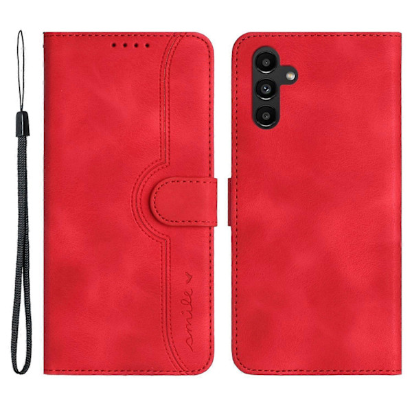 YX003 Plånboksfodral i PU-läder med Ställ för Samsung Galaxy A54 5G, Präglat Mönster Multicolor Style E