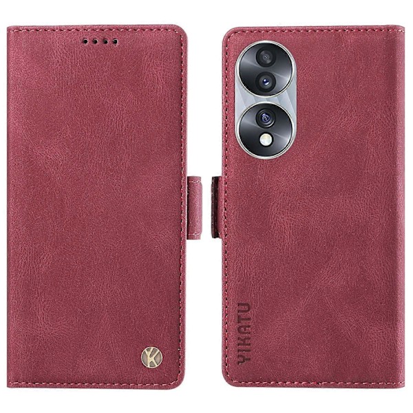 YIKATU YK-005 Honor 70 5G Lompakkokotelo Puhelimen Suojakotelo Jalustalla Ihoa myötäilevää PU-nahkaa Multicolor Style F