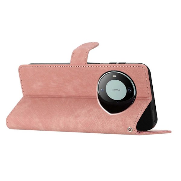 Til Huawei Mate 60 Etui Folio Flip Ensfarvet Hud-berørings Telefon Stand Læder Cover Multicolor Style F