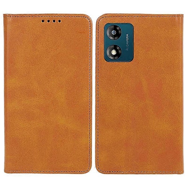 Läderfodral för Motorola Moto E13 4G Kalvtextur Plånboksställ Stötsäkert Skydd Multicolor Style C