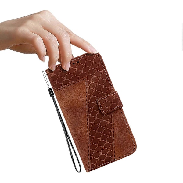 Stand Case til Infinix Note 40 5G med 7-formet mønster, præget læder telefoncover Multicolor Style C
