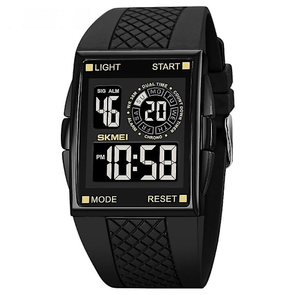 Skmei 1967 Waterprooic Watch Black Gold