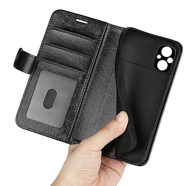 Stativfodral för Xiaomi Poco M5 4G, PU Läder Folio Flip Fullständigt Skydd Plånboksfodral