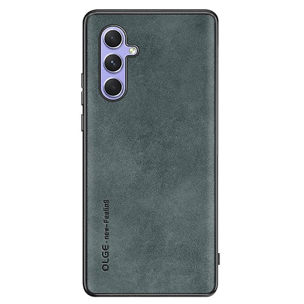 För Samsung Galaxy A54 5g Anti-halk phone case Pu Läder Soft Tpu Stötsäkert cover Green