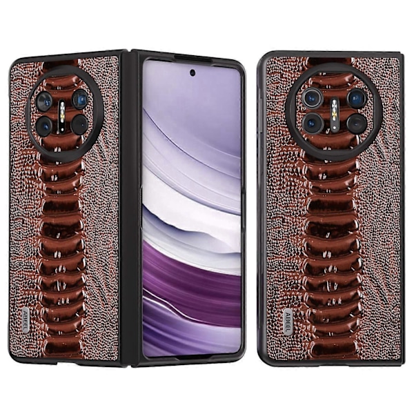 Skal för Huawei Mate X5 Krokodiltextur Äkta Läder+TPU+PC Mobilskal Multicolor Style C