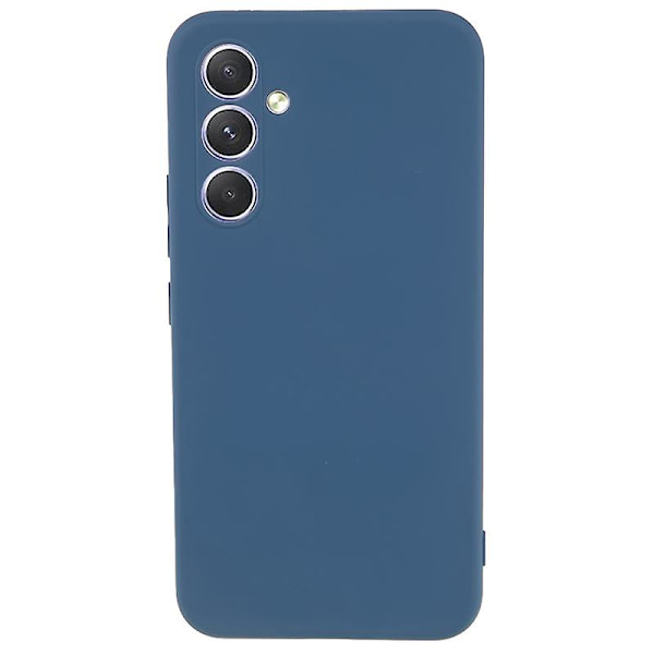 För Samsung Galaxy S23 Fe Fiberfoder Gummibelagt Tpu- cover anti-scratch case Sapphire
