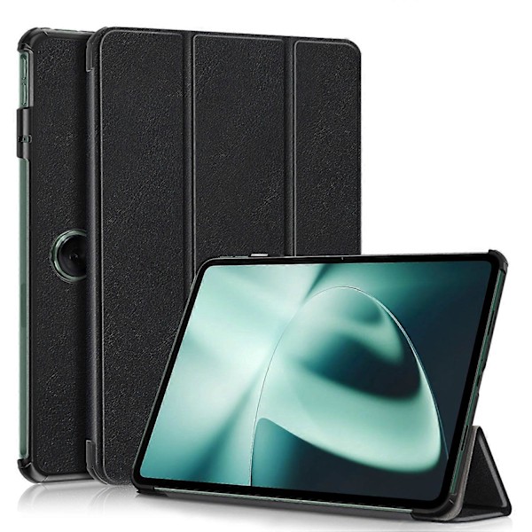 Läderfodral för OnePlus Pad/Oppo Pad 2, vikbart stativ, automatisk väckning/viloläge Multicolor Style A