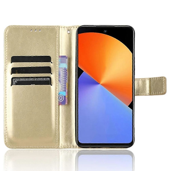 Til Infinix Note 30i 4G Anti-Dust Telefon Cover Wallet Stand PU Læder Flip Case Shell Multicolor Style B