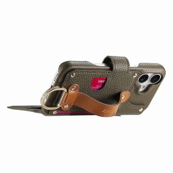 Til iPhone 16 Plus Etui RFID Blokerende Lynlås Pung PU Læder Mobilcover Multicolor Style E