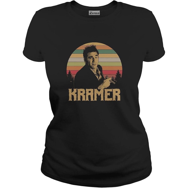 Kramer - Vintage retro T-shirt Womens-Black XXL