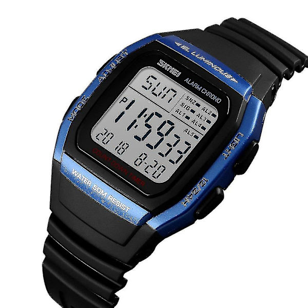 Skmei 1278 Vattentät Digital Watch Blue
