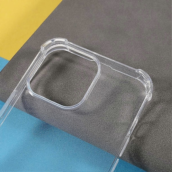 For iPhone 14 Pro Max Telefondeksel Forsterkede Hjørner TPU Demping Støtsikkert Deksel