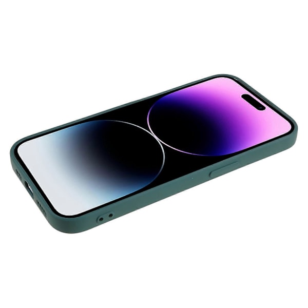 Mjukt TPU-gummiskal för iPhone 14 Pro, reptåligt fodral med fiberfoder Multicolor Style G