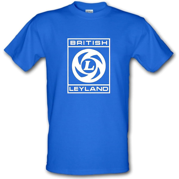 Revolutionary Tees British Leyland Retro Logo Britisk Bilindustri Kraftig Bomulds T-shirt S-xxl Royal M