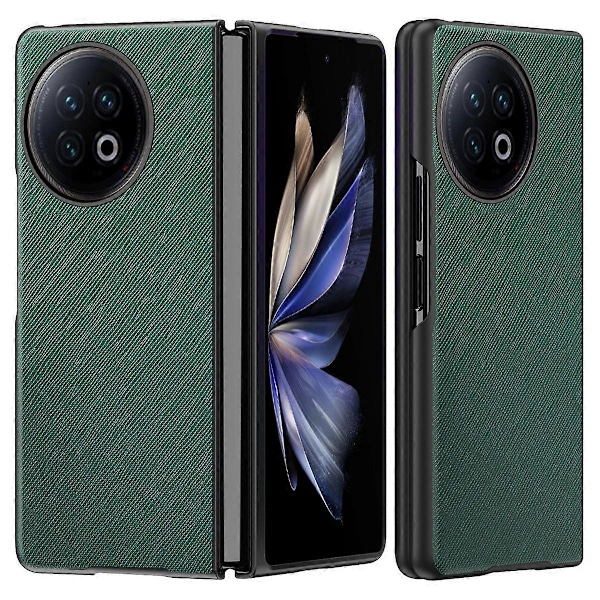 Vivo X Fold2 naarmuuntumisen estävä ristikkäiskuvioinen puhelinkotelo kumipinnoitettu PU-nahkapäällysteinen PC-takakansi Multicolor Style C