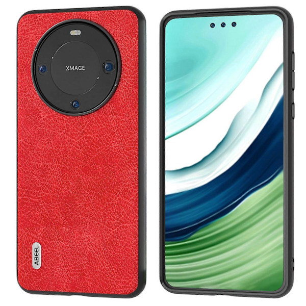 För Huawei Mate 60 Pro Mobilskal Retro Litchi Textur Läderbelagd TPU+PC Fodral Multicolor Style B