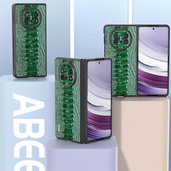 Skal för Huawei Mate X5 Krokodiltextur Äkta Läder+TPU+PC Mobilskal Multicolor Style B