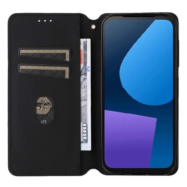 För Fairphone 5 Läderfodral Rombmönstrat Ställ Plånboksfodral Multicolor Style E