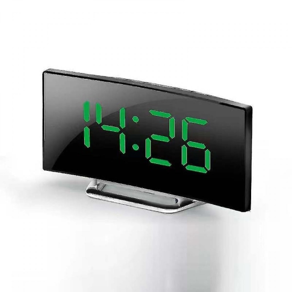 Digitalt Vækkeur C Til Senge - Lar 7\" LED Display Med Lysdæmper, Snooze, 7, Let At Indstille, USB Opladning, Backup, 12/24 Timer For
