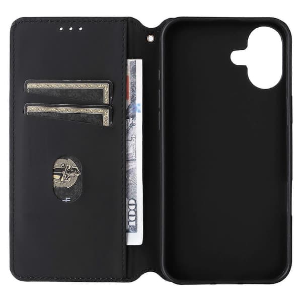 Plånboksfodral för iPhone 16, rombmönstrat läderfodral Multicolor Style F