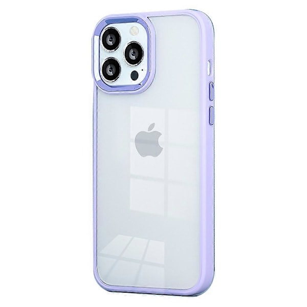 För iPhone 15 Pro Godisfärg Hög Transparens TPU+PC Mobilskal Hudvänligt Baksida Multicolor Style H